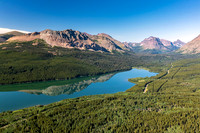 Lower Two Medicine Lake with Scenic Point (elev. 7522 ft.)