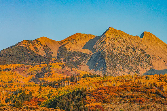 Chair Mountain during Sunset