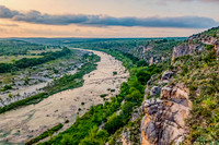 Impressive View along Bluffline beside Llano River outside of Mason
