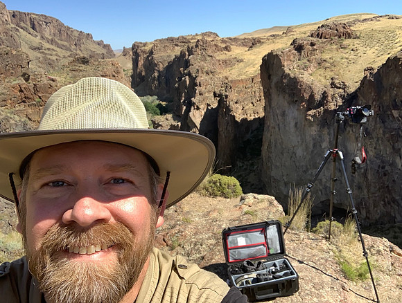 The photographer at Succor Creek State Natural Area