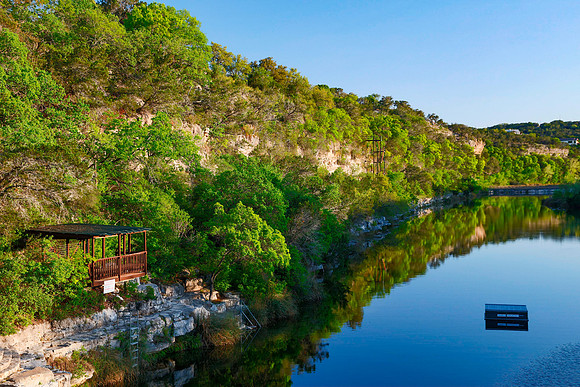 North Fork Guadalupe River at Mo Ranch Crossing