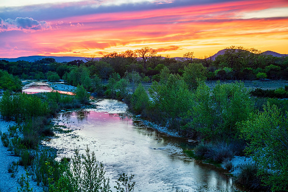 Nueces River Sunset at Barksdale