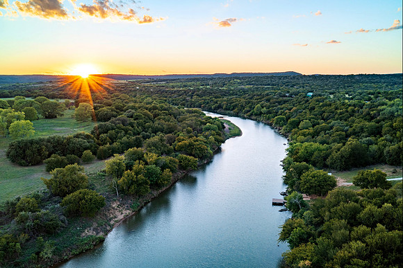 Brazos River at Bath Bend just west of Mineral Wells