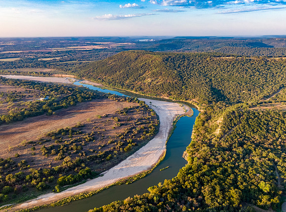 Brazos River at Village Bend looking south