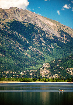 Twin Lakes and Rinker Peak (elev. 13,783 ft.) near Granite